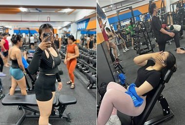 Chịch nhau căng đét với em Gymer