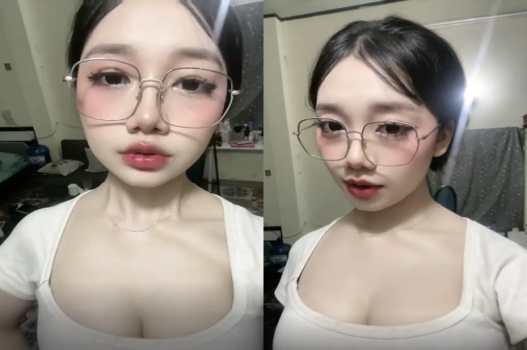 Clip hấp dẫn của em Tiktok mặt xinh da mịn