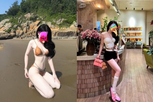 Cô giáo dạy nhún mạnh trên hàng anh