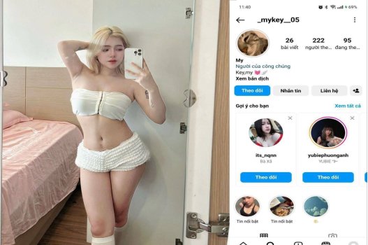 Mykey xinh đẹp ngoan hiền háng rộng sexy